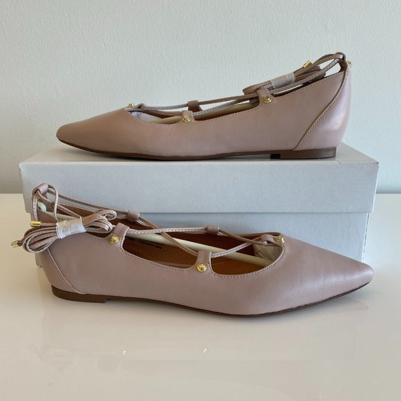 Halogen Owen Pointy Toe Flat Blush Size 8.5 - Picture 3 of 6